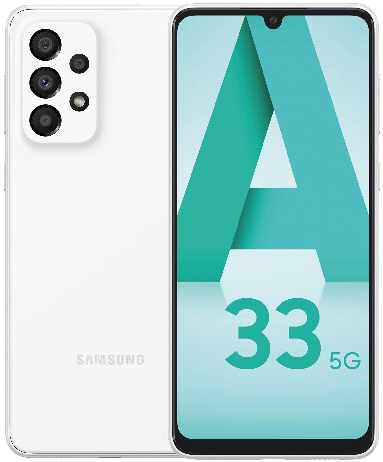 Смартфон Samsung Galaxy A33 5G 128 ГБ, Белый, Dual nano SIM детальное изображение - 1