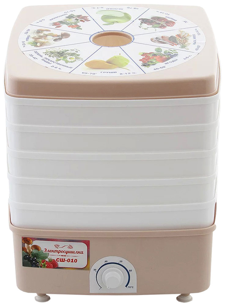 Сушилка для овощей и фруктов Чудесница СШ-010, 520 Вт, Розовый детальное изображение - 1