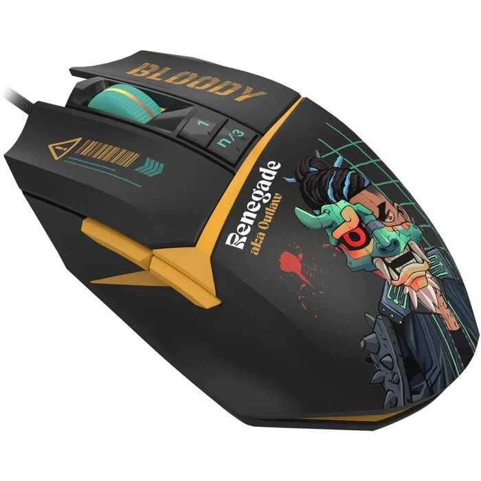 Мышь Bloody W63 Max Renegade, рисунок, Черный №3