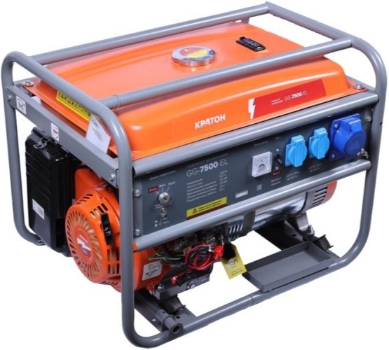 Генератор бензиновый Кратон GG-7500-EL 3 08 01 055, 7 кВт, Оранжевый детальное изображение - 1
