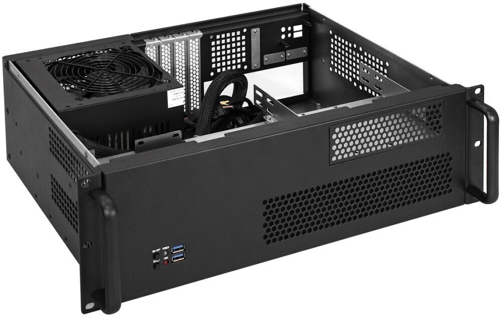 Серверный корпус ExeGate Pro 3U330-02/800PPH-SE, 800 Вт, Черный детальное изображение - 2