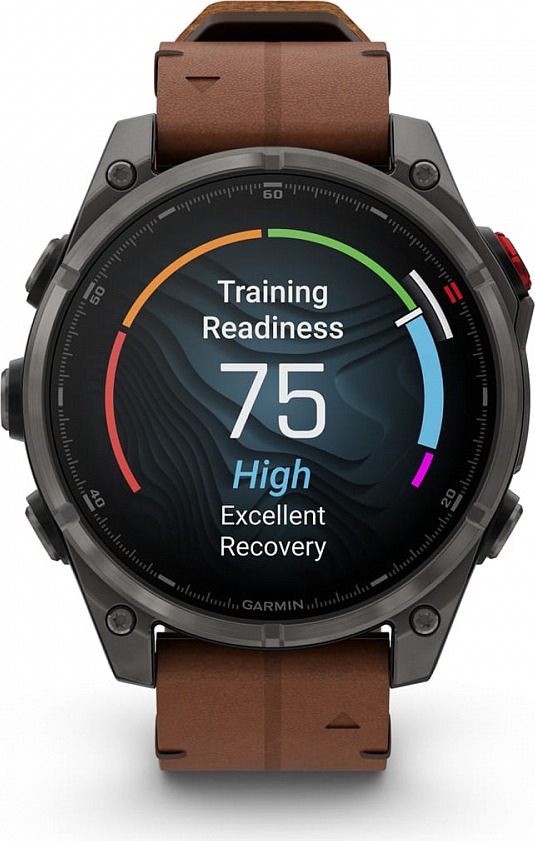Смарт-часы Garmin Fenix 8 Pro AMOLED DLC, 51 мм, угольно-серый, черный силиконовый ремешок детальное изображение - 5