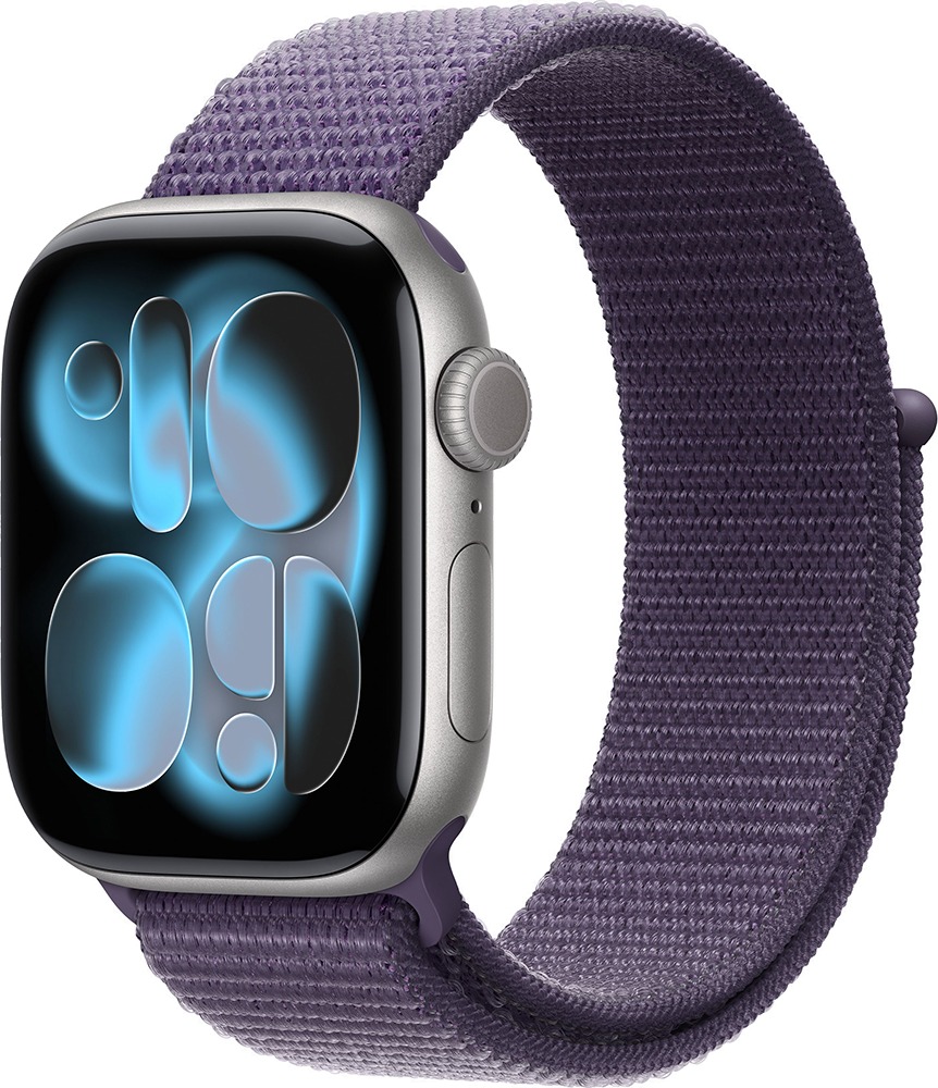 Умные часы Apple Watch Series 11 42 мм, Space Gray Aluminium Case with Purple Fog Sport Loop, GPS + Cellular, Фиолетовый туман детальное изображение - 1