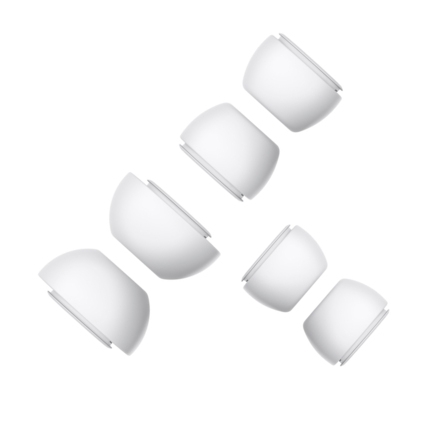 Силиконовые амбушюры Apple для AirPods Pro 1-го и 2-го поколений (OEM) (комплект — 3 пары), Белый детальное изображение - 1