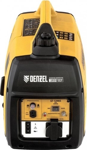 Генератор бензиновый Denzel GT-1200iS 94701, 1 кВт, Желтый детальное изображение - 2