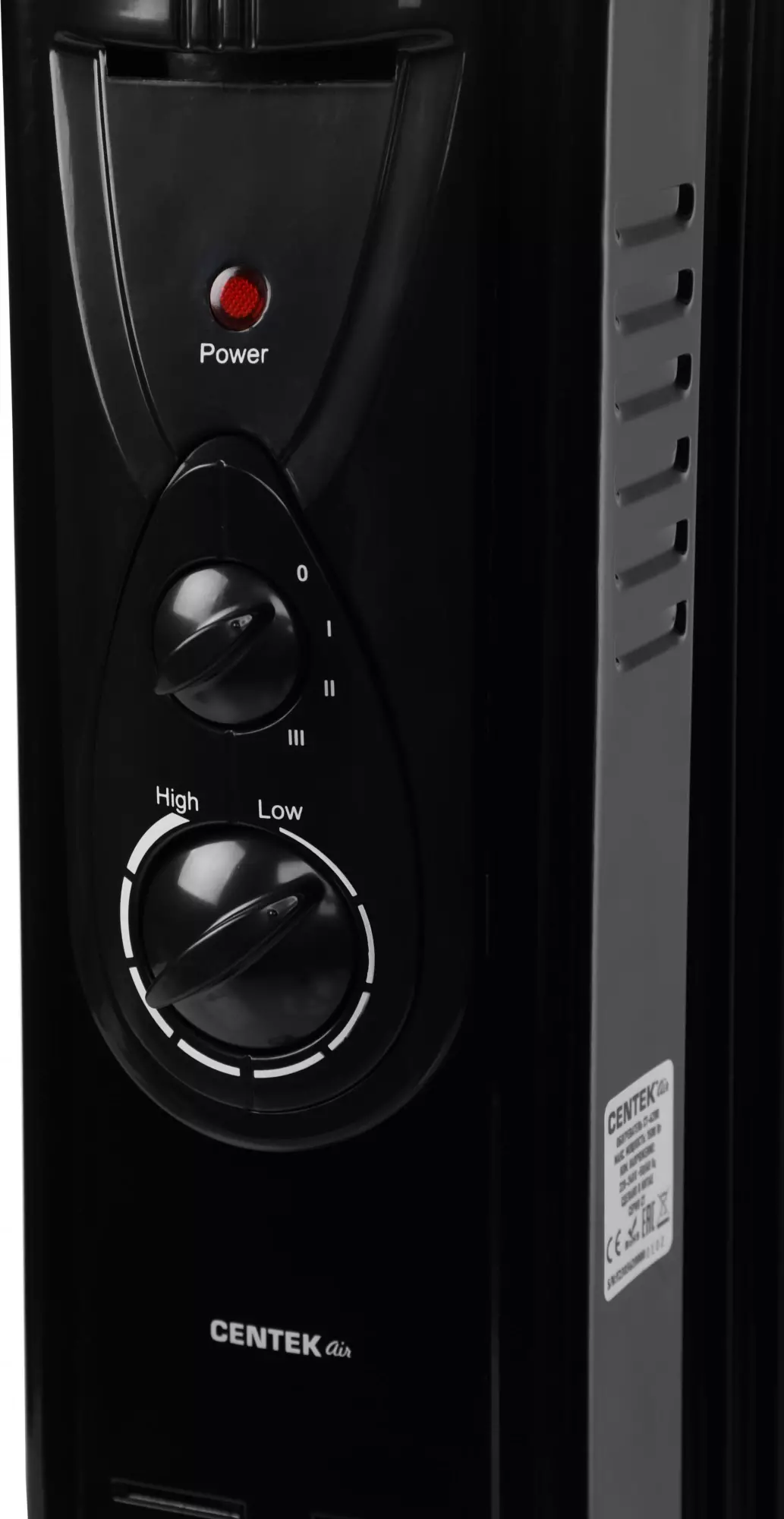Масляный радиатор Centek CT-6200,  Черный детальное изображение - 6