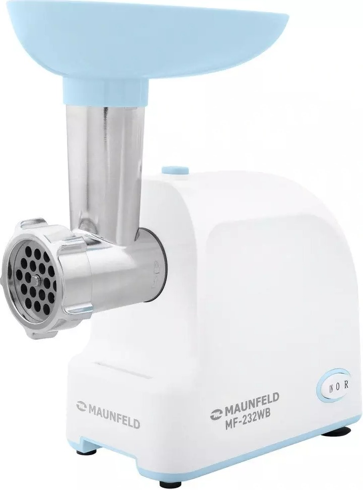 Мясорубка MAUNFELD MF-232WB, Голубой детальное изображение - 1