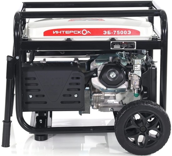 Генератор бензиновый ИНТЕРСКОЛ ЭБ-7500Э 796.0.0.40, 6 кВт, Белый детальное изображение - 6