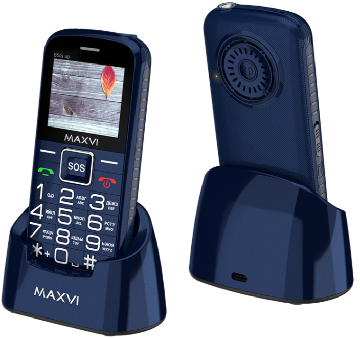 Мобильный телефон MAXVI B5ds up, 32 Мб, Черный, Dual mini-SIM детальное изображение - 2