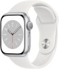 Смарт часы Apple Watch 8 Silver Aluminum Case with Sport Band 45 мм, Серебристый вариант - 1