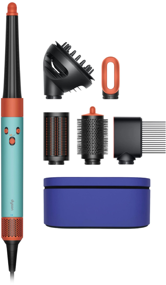Стайлер Dyson Airwrap Complete Long Diffuse HS08, Ceramic Patina/Topaz Orange, Бирюзовый/Оранжевый (EU) №1