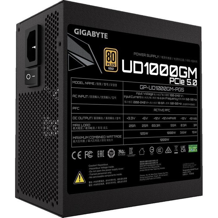 Блок питания Gigabyte GP-UD1000GM PG5, 1000 Вт №3