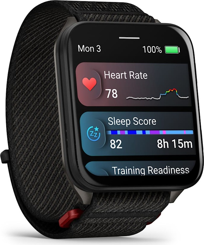 Смарт-часы Garmin Venu X1 46 мм, Черные с серой титановой крышкой, черным нейлоновым ремешком ComfortFit детальное изображение - 4
