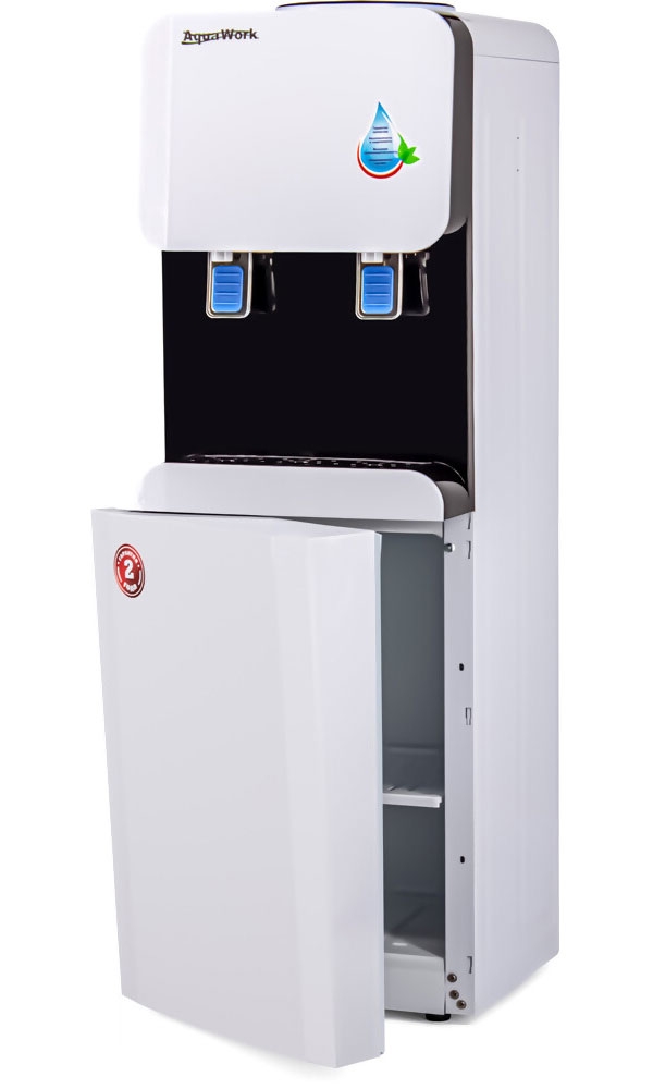 Диспенсер для воды со шкафчиком Aqua Work 105-LWR (24019), Белый/Черный детальное изображение - 2