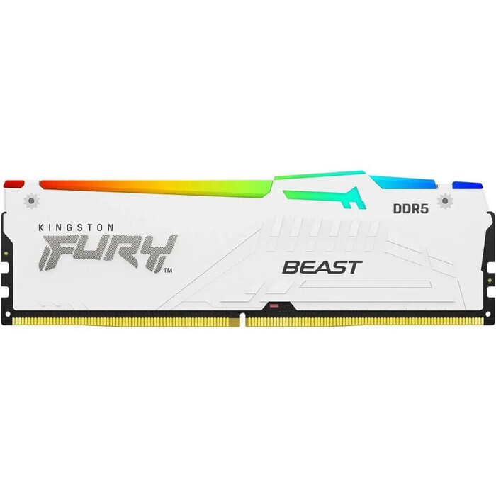 Оперативная память Kingston Fury Beast White RGB DDR5 6000MHz, KF560C36BWE2A-16, 16 Гб №1