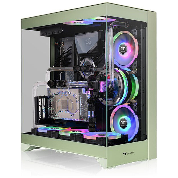 Корпус Thermaltake CTE E550 TG Matcha Green (CA-1Z8-00MEWN-00), Зеленый детальное изображение - 6