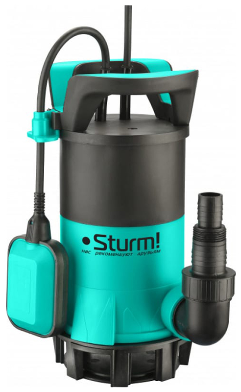 Насос погружной 3-в-1 Sturm! WP9775PVU, 1590 л/мин, 25 мм, напор 8 м, d=32 мм, 750 Вт, Зеленый детальное изображение - 1