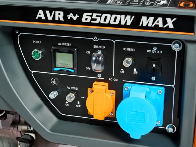 Генератор бензиновый VILLARTEC GG 7300EWC, 6 кВт, Оранжевый детальное изображение - 4