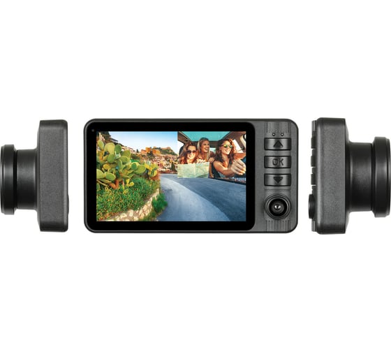 Видеорегистратор DIGMA FreeDrive 115, 2-х канальный, 1920x1080 Full HD dpi, MicroSD, 32 ГБ, Черный детальное изображение - 6