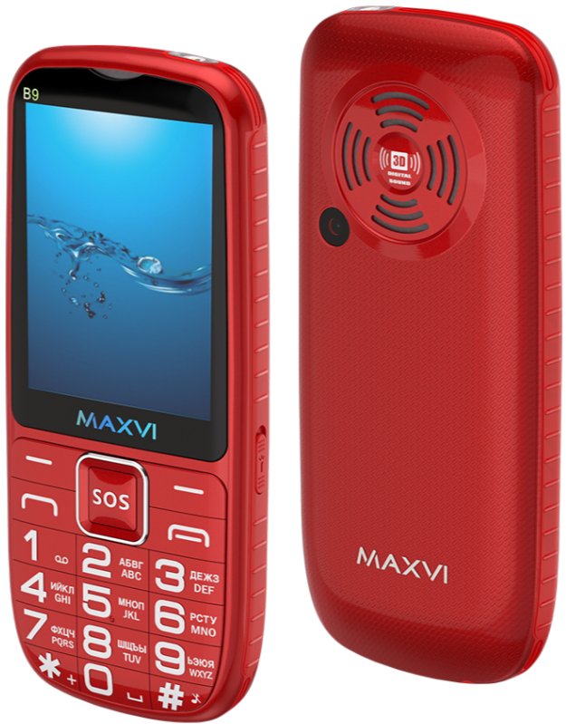 Мобильный телефон MAXVI B9, 32 Мб, Черный, Dual mini-SIM детальное изображение - 2