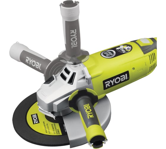 Углошлифовальная машина Ryobi EAG2000RS 5133000550, 230 мм, 6000 об/мин, 2000 Вт детальное изображение - 13
