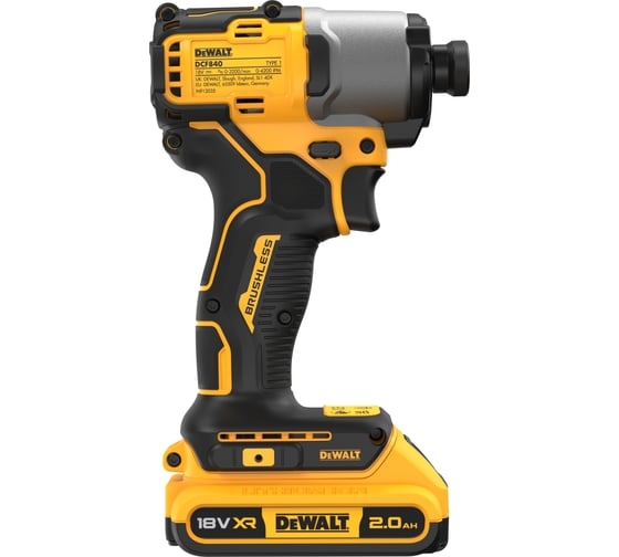 Аккумуляторный ударный гайковерт DeWALT DCF840D2T-QW, 18 В, 192 Нм, 2 А·ч детальное изображение - 3