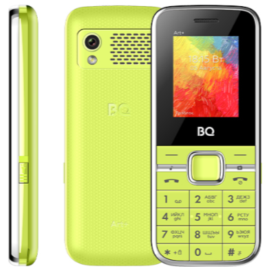 Мобильный телефон BQ 1868 Art+, 32 Мб, Зеленый, Mini SIM + Nano SIM  детальное изображение - 2