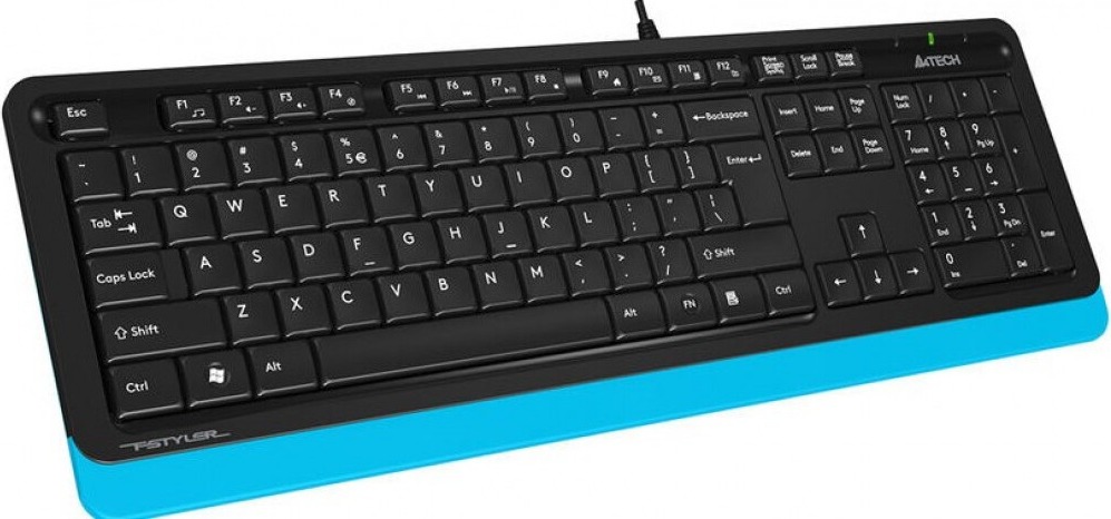 Клавиатура A4Tech Fstyler FK10, Черный/Голубой детальное изображение - 2