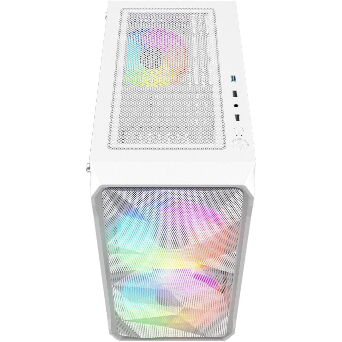 Корпус Powercase Mistral Micro A3W ARGB, Белый детальное изображение - 4