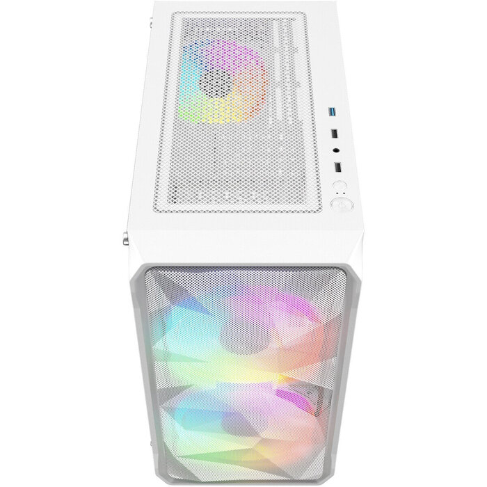 Корпус Powercase Mistral Micro A3W ARGB, Белый №4