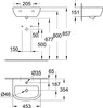 Умывальник Grohe Bau 39424000  вариант - 2