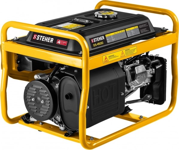 Генератор бензиновый STEHER GS-4500, 3 кВт, Желтый детальное изображение - 3