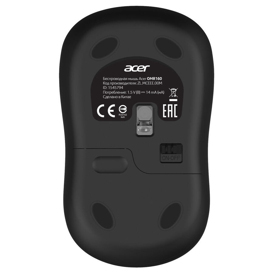 Мышь Acer OMR160, Черный детальное изображение - 6