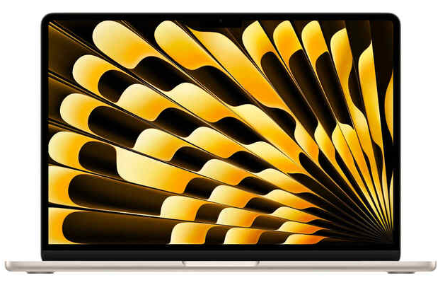 Ноутбук Apple MacBook Air 13 2024, RAM 24 ГБ, Starlight, SSD 1 ТБ, Apple graphics 8-core детальное изображение - 1