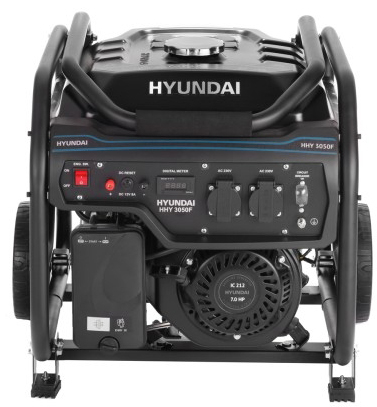 Генератор бензиновый HYUNDAI HHY 3050F, 2.8 кВт, Черный детальное изображение - 2
