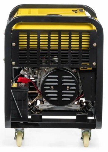 Генератор дизельный с воздушным охлаждением CHAMPION DG10000E-3, открытый, 10 кВт, Желтый детальное изображение - 4
