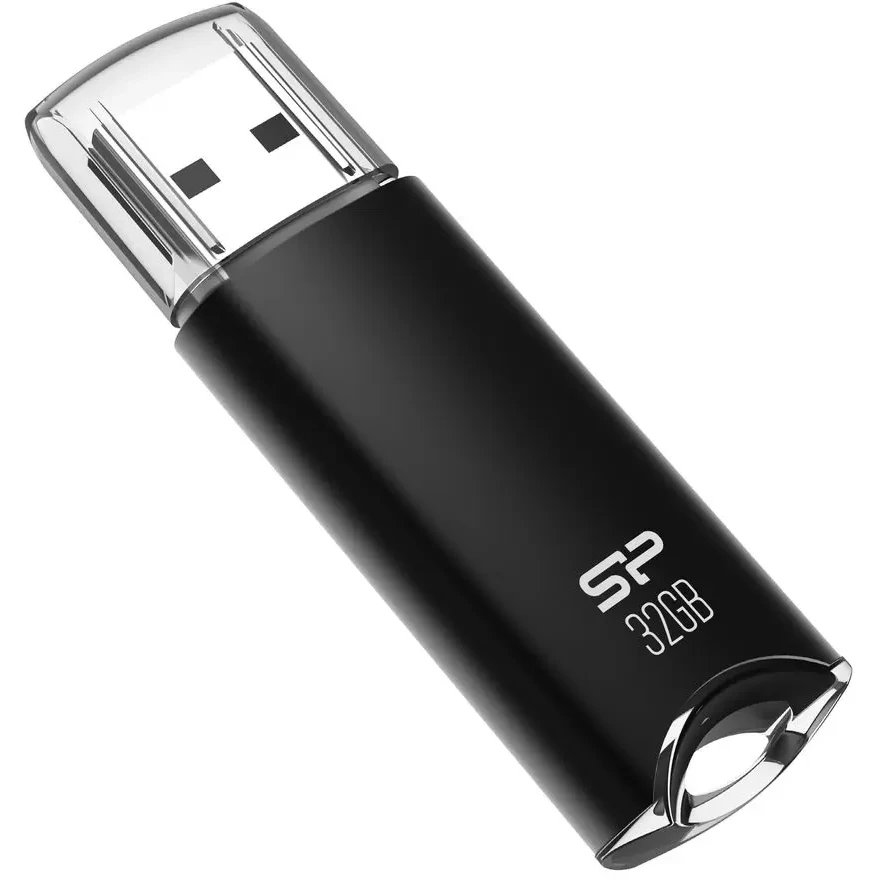 USB Flash накопитель Silicon Power Helios H02 (SP032 ГБUF2H02V1K) 32 ГБ, черный детальное изображение - 1