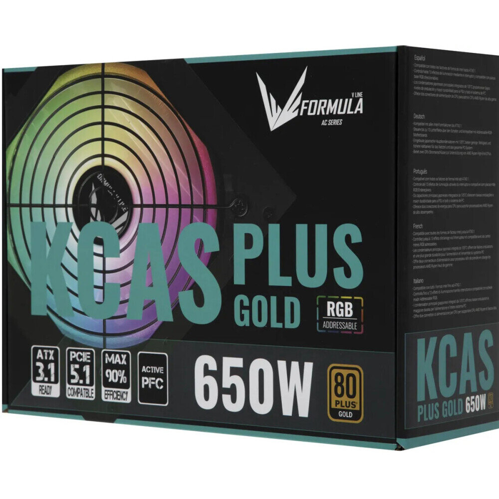 Блок питания Formula KCAS-650G PLUS Gold, 650 Вт детальное изображение - 7
