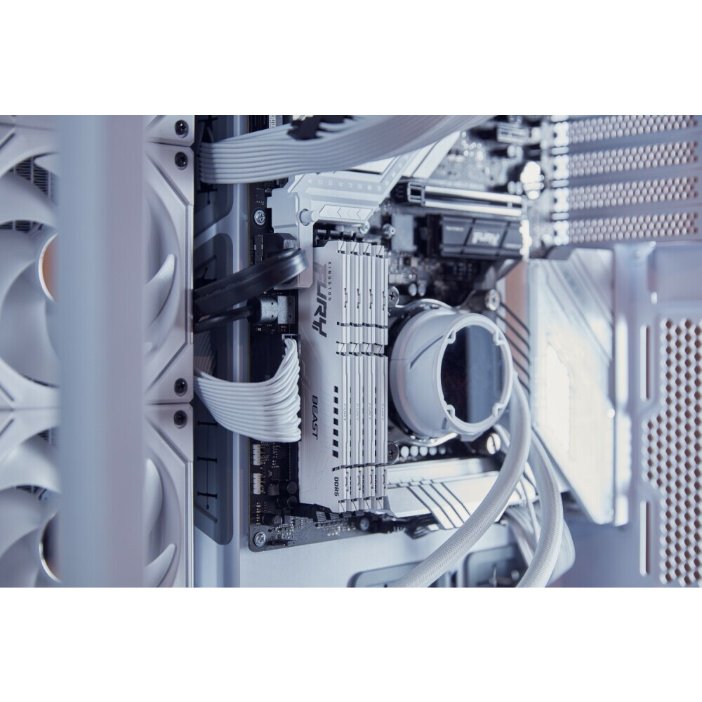 Оперативная память Kingston Fury Beast White DDR5 6000MHz, KF560C30BWE-32, 32 Гб детальное изображение - 4