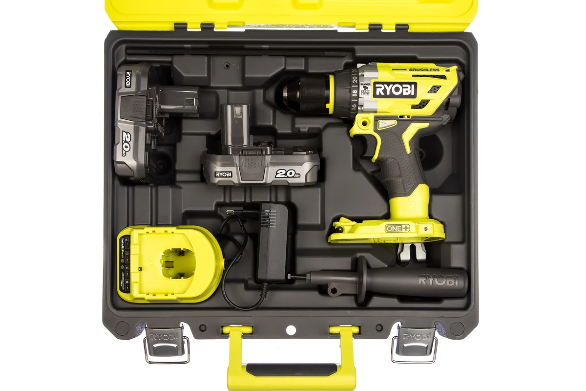 Аккумуляторная дрель-шуруповерт Ryobi ONE+ R18PD7-220B 5133004295, 18 В, 60 Нм, 2 А·ч  детальное изображение - 4