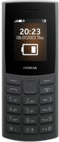 Мобильный телефон Nokia HMD 105 (2024) TA-1569 SS, 4 Мб, Черный, Mini-SIM детальное изображение - 1