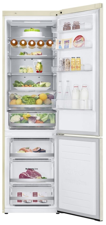 Холодильник LG GA-B509MEUM, Бежевый детальное изображение - 2