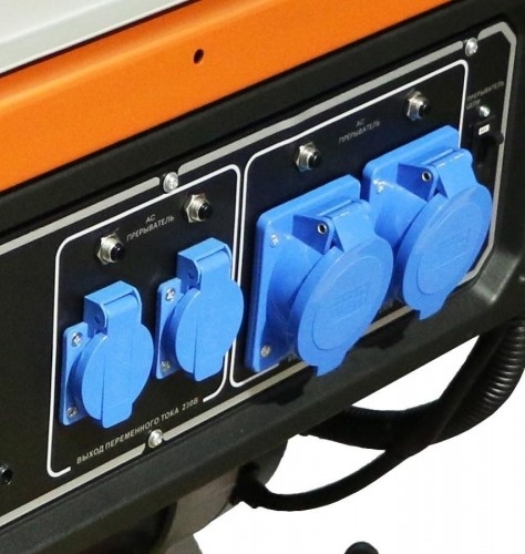 Генератор бензиновый ZONGSHEN PB 15000 E 1T90DF150, 12 кВт, Оранжевый детальное изображение - 2