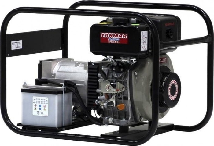 Генератор дизельный с воздушным охлаждением EUROPOWER EP 4000 DE 953010401, 3.6 кВт, Черный №1