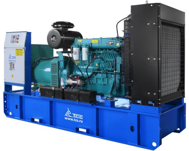 Генератор дизельный ТСС АД-300C-T400-1PM5 ПРОФ (TTST 420TS) 026185, открытый, 300 кВт, Синий детальное изображение - 1