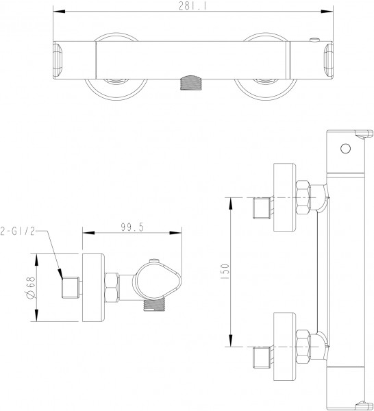 Смеситель Bravat Waterfall F939114C-01 детальное изображение - 2