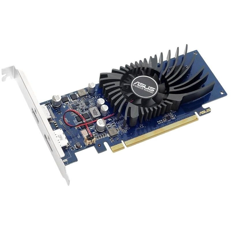 Видеокарта ASUS NVIDIA GeForce GT 1030, GT1030-SL-2G-BRK, 2 ГБ, Синий детальное изображение - 2
