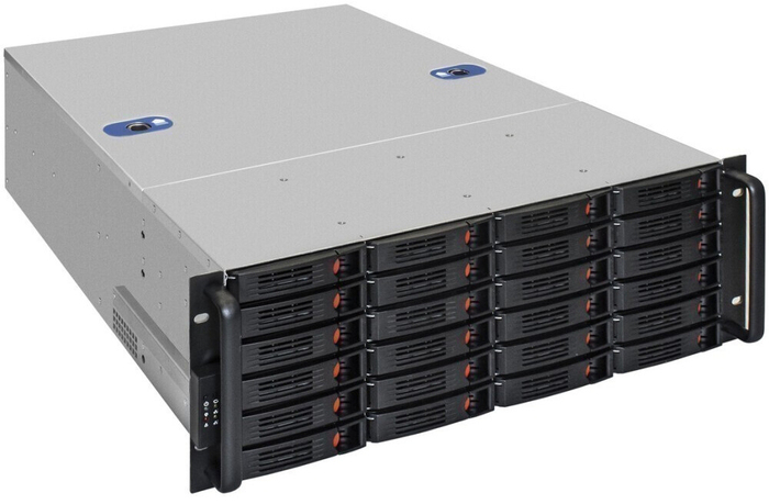 Серверный корпус ExeGate Pro 4U660-HS24/700RADS, 700 Вт, Черный №1