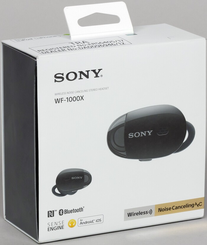 Беспроводные наушники Sony WF-1000X, Черный №12