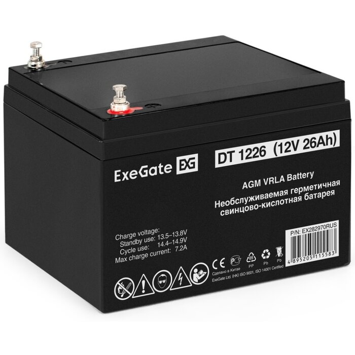 ИБП ExeGate IdealSine SR-600.LCD.2SH + DT 1233 (33Ач) + батарея №7
